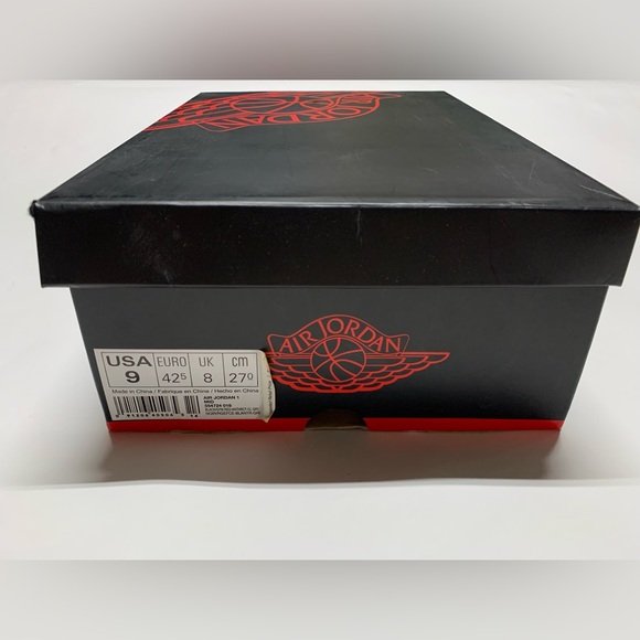 Jordan 1 Retro Mid Black Gym Red Anthracite Mens 9 - Picture 3 of 14